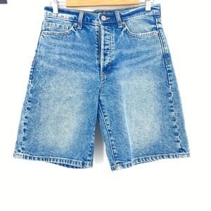 Banana Republic Long Denim Shorts Button Fly Size 27